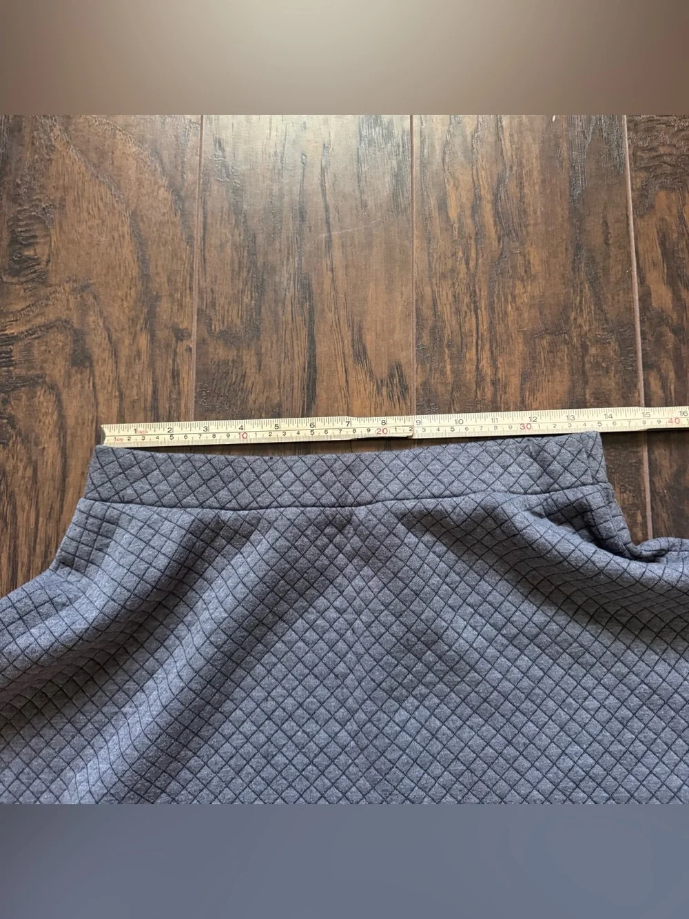 Joe B Joe Benbasset Gray W/ Black Diamond Design Skater Skirt Size Large